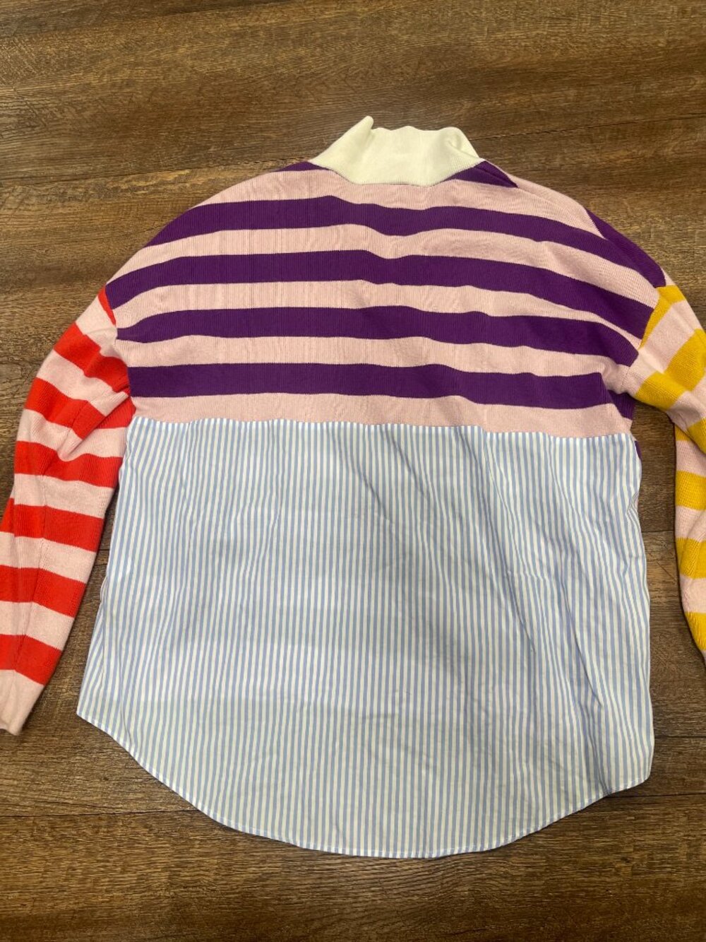 KULE The Joey Colorblock Stripe Rugby Top Small - Picture 7 of 8